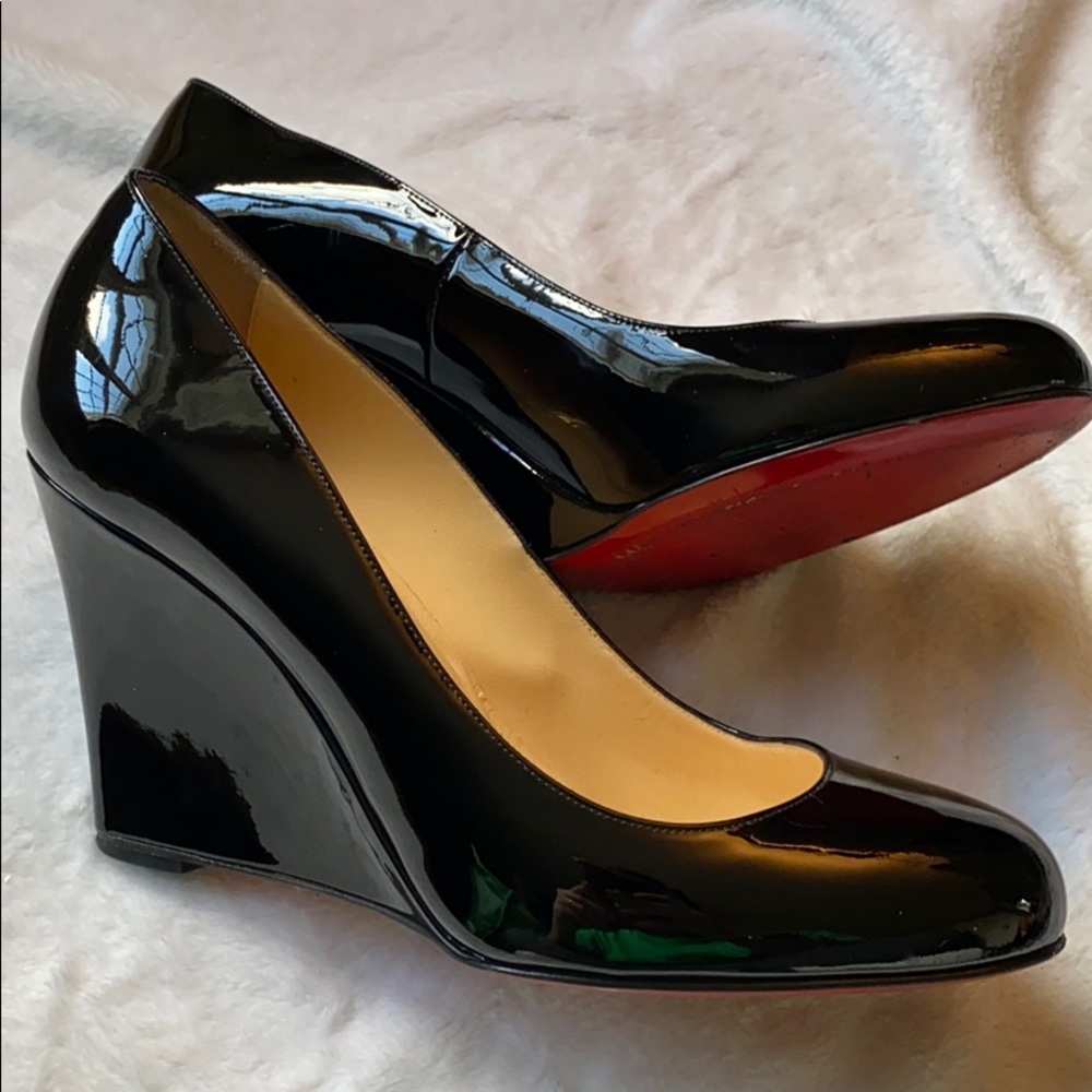 Christian Louboutin Patent Wedges